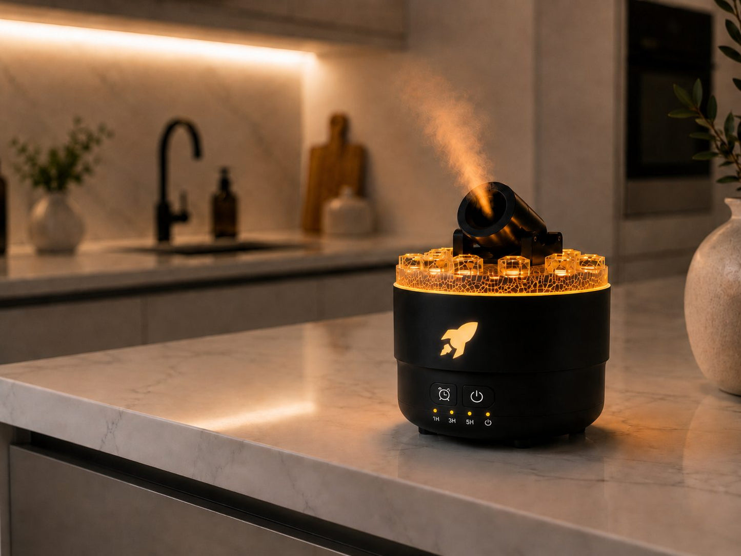 The Calm Diffuser - Aroma & Flame Light