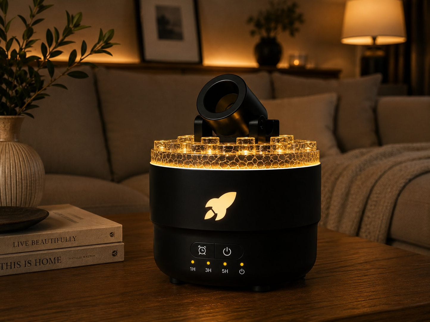 The Calm Diffuser - Aroma & Flame Light